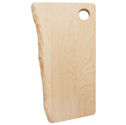 Maple live edge cutting board, laser engraved by Carve & Burn in Miami