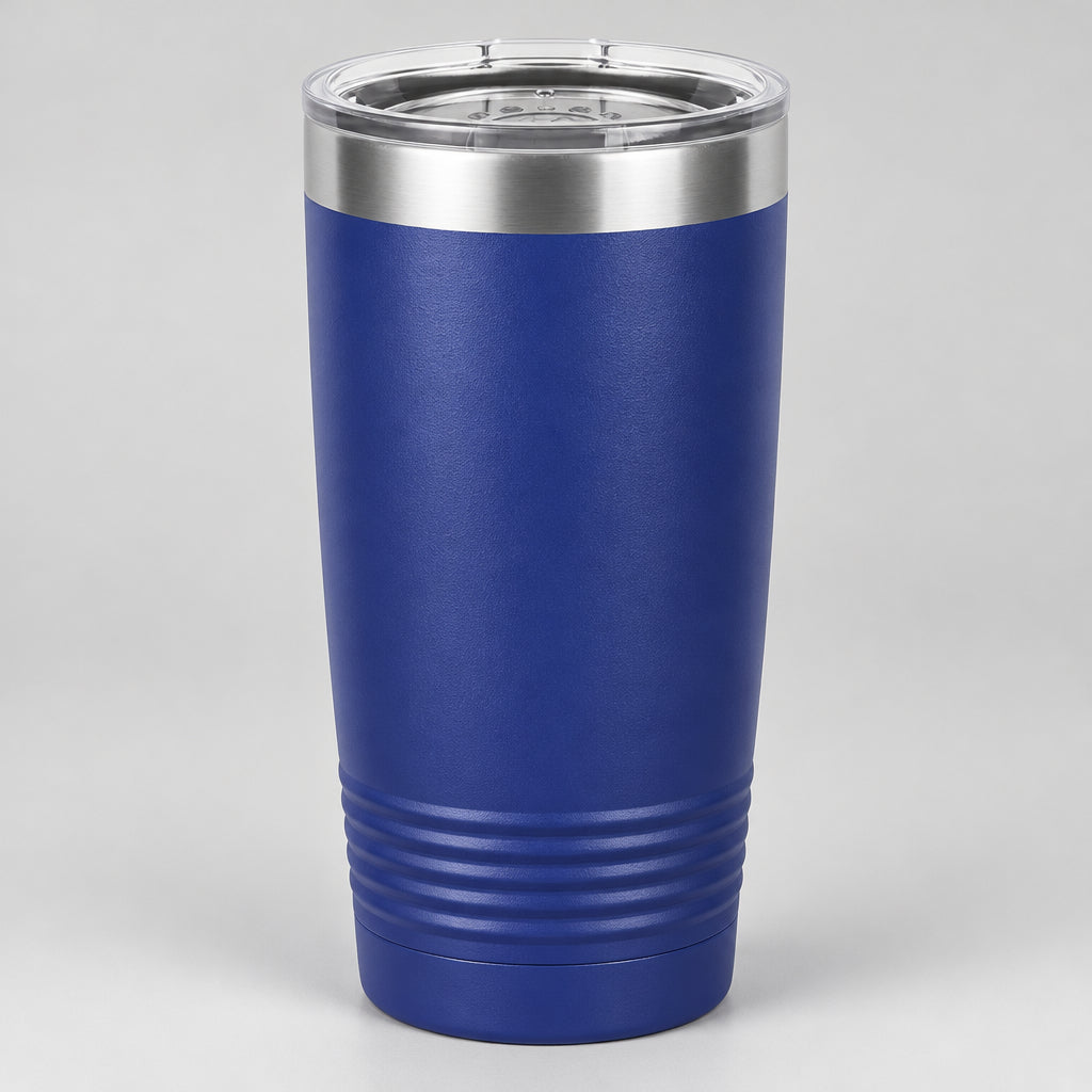Purple 20 oz insulated stainless steel tumbler for custom engraving