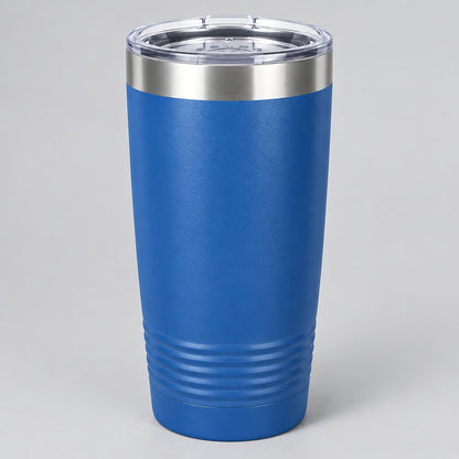 Royal blue 20 oz insulated stainless steel tumbler for custom engraving