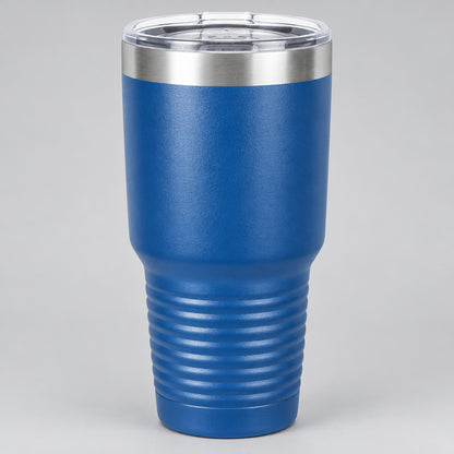 Royal blue 30 oz insulated stainless steel tumbler for custom engraving