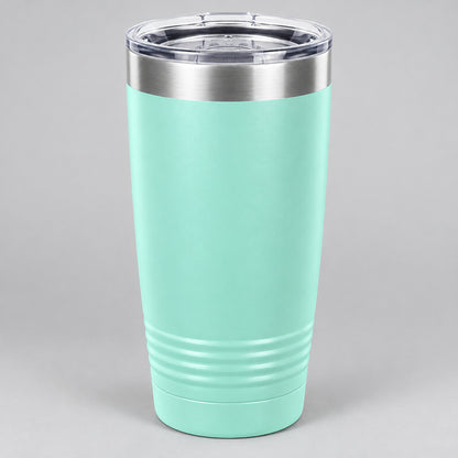 Teal 20 oz insulated stainless steel tumbler for custom engraving
