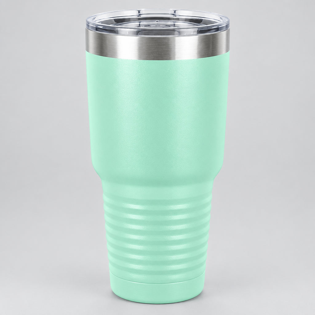 Teal 30 oz insulated stainless steel tumbler for custom engraving